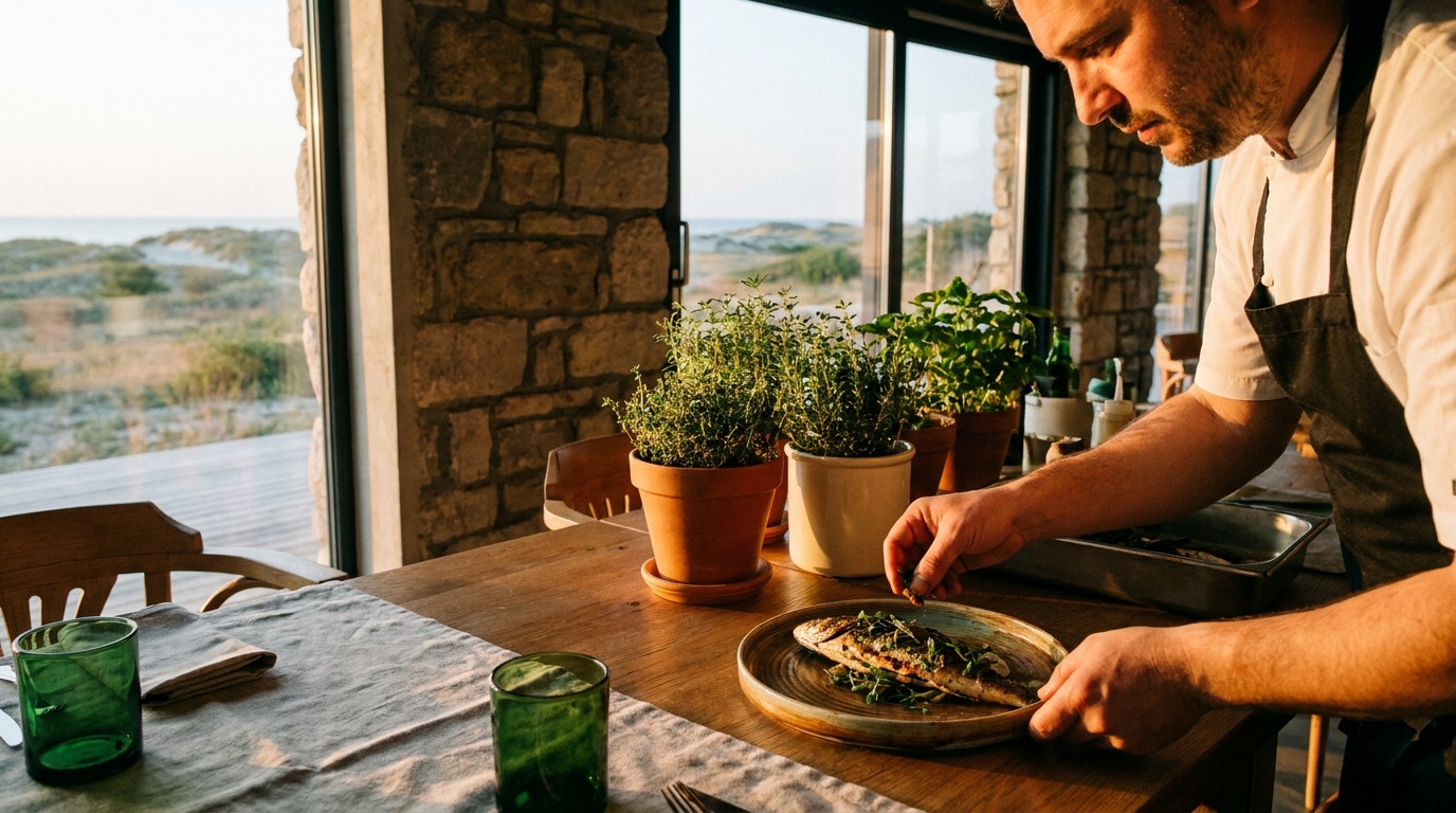 Restaurant Vadu Pescarilor – terasă cu vedere la apă și preparate din pește proaspăt